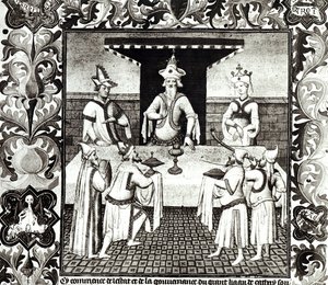 Ms Fr 2810 f.136v, Het feest van de Grote Khan, uit 